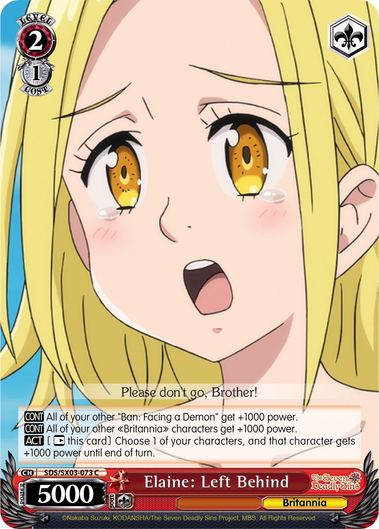 Elaine: Left Behind (SDS/SX03-073 C) [The Seven Deadly Sins] | Cracking-Singles
