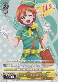 "Please Look at Rin~" Rin (LL/EN-W01-027 U) [Love Live! DX] | Cracking-Singles