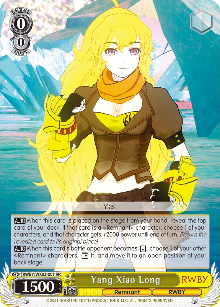 Yang Xiao Long (RWBY/WX03-001 RR) [RWBY] | Cracking-Singles