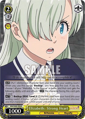 Elizabeth: Strong Heart (Foil) [The Seven Deadly Sins: Revival of The Commandments] | Cracking-Singles
