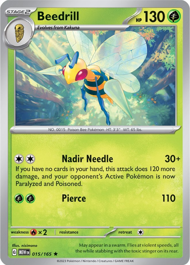 Beedrill (015/165) [Scarlet & Violet 151] | Cracking-Singles
