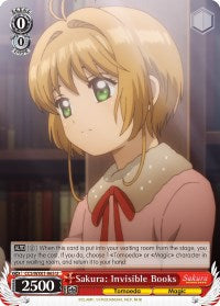 Sakura: Invisible Books (CCS/WX01-065 U) [Cardcaptor Sakura: Clear Card] | Cracking-Singles