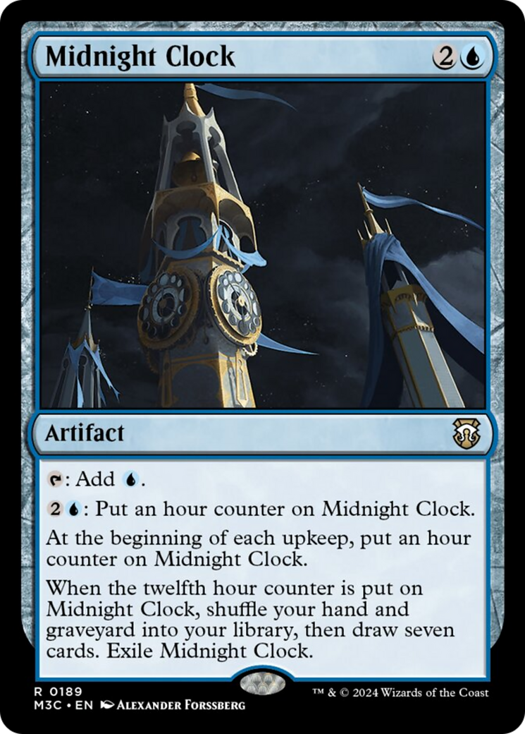 Midnight Clock (Ripple Foil) [Modern Horizons 3 Commander] | Cracking-Singles