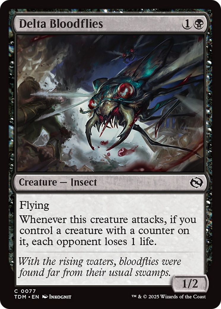 Delta Bloodflies [Tarkir: Dragonstorm] | Cracking-Singles