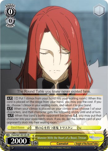 Monster With the Heart of a Beast, Tristan (FGO/S87-E010S SR) [Fate/Grand Order THE MOVIE Divine Realm of the Round Table: Camelot] | Cracking-Singles
