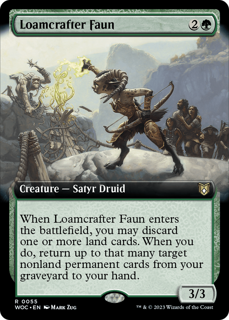 Loamcrafter Faun (Extended Art) [Wilds of Eldraine Commander] | Cracking-Singles