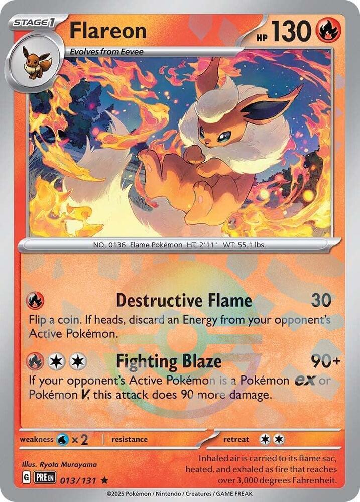 Flareon (013/131) (Poke Ball Pattern) [Scarlet & Violet: Prismatic Evolutions] | Cracking-Singles
