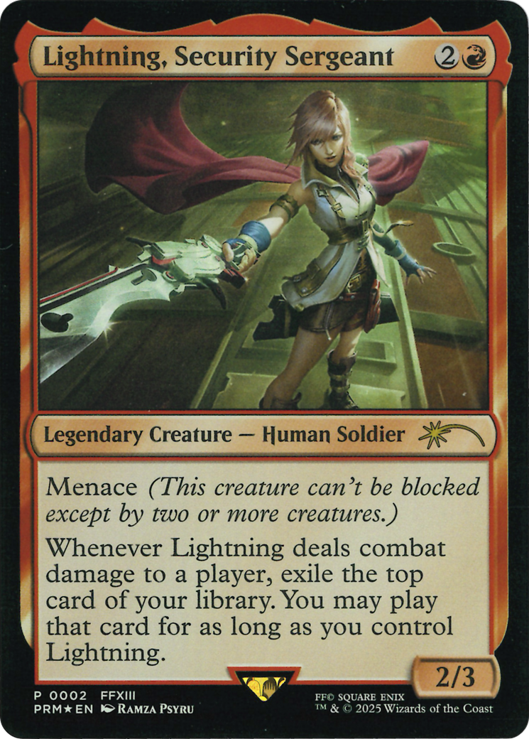 Lightning, Security Sergeant (Costco Bundle) [FINAL FANTASY Promos] | Cracking-Singles
