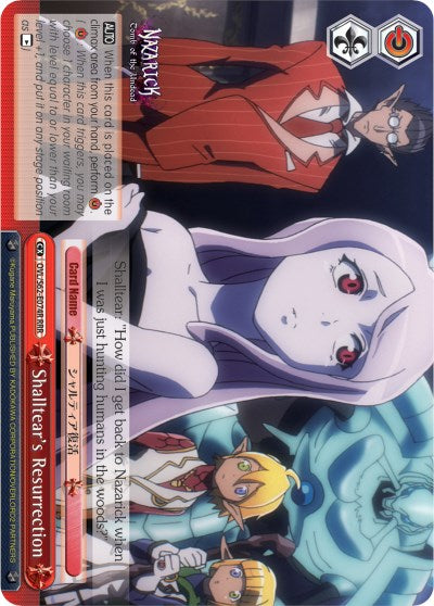 Shalltear's Resurrection (OVL/S62-E074R RRR) [Nazarick: Tomb of the Undead] | Cracking-Singles