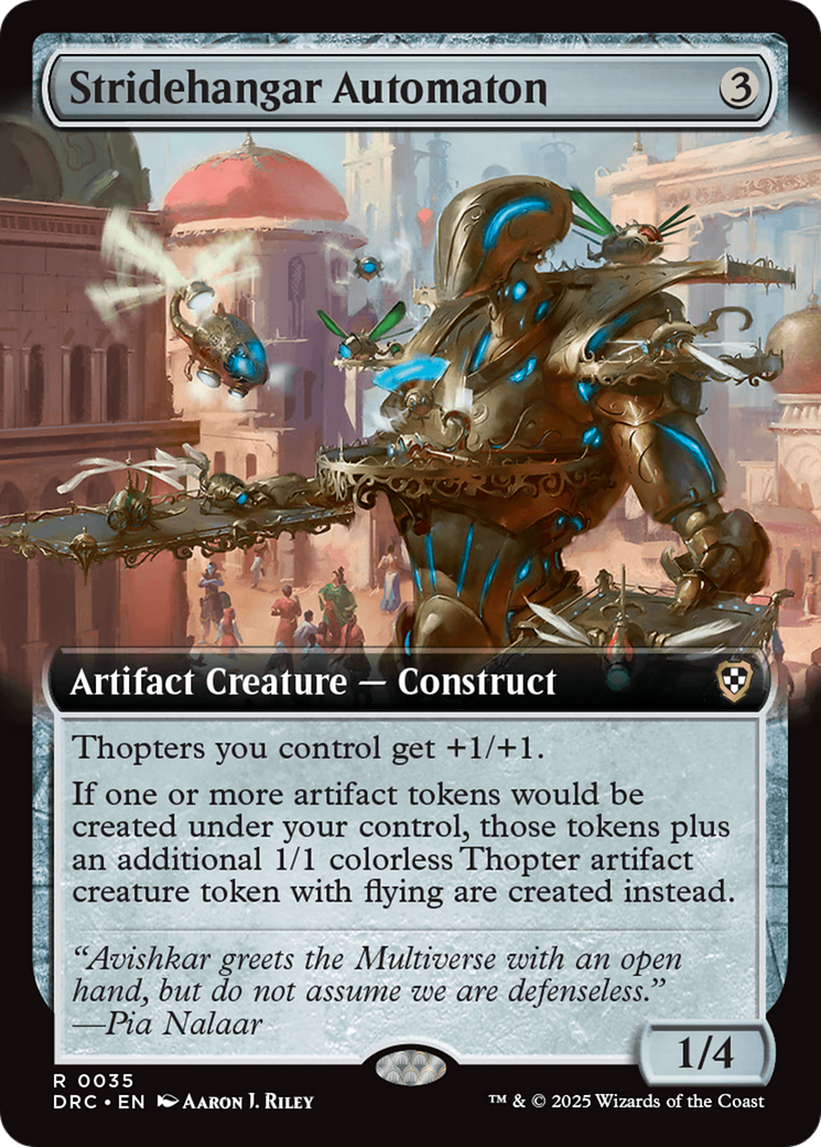 Stridehangar Automaton (Extended Art) [Aetherdrift Commander] | Cracking-Singles