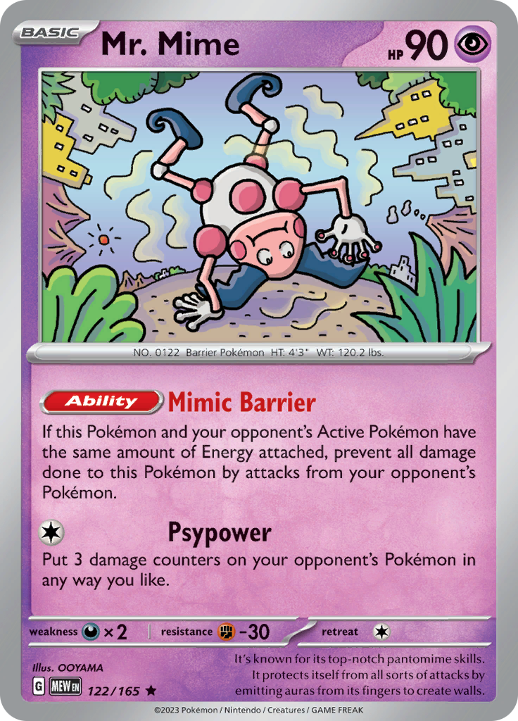 Mr. Mime (122/165) [Scarlet & Violet 151] | Cracking-Singles