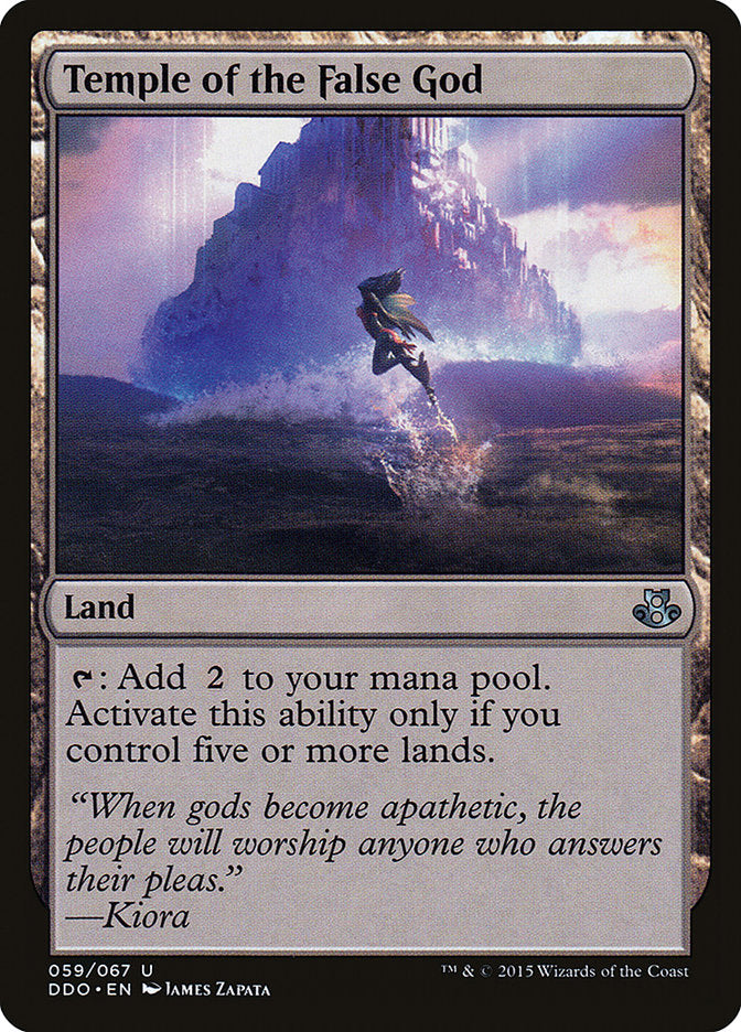 Temple of the False God [Duel Decks: Elspeth vs. Kiora] | Cracking-Singles