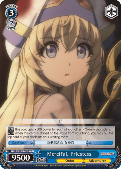 Merciful, Priestess (GBS/S63-TE20 TD) [Goblin Slayer] | Cracking-Singles