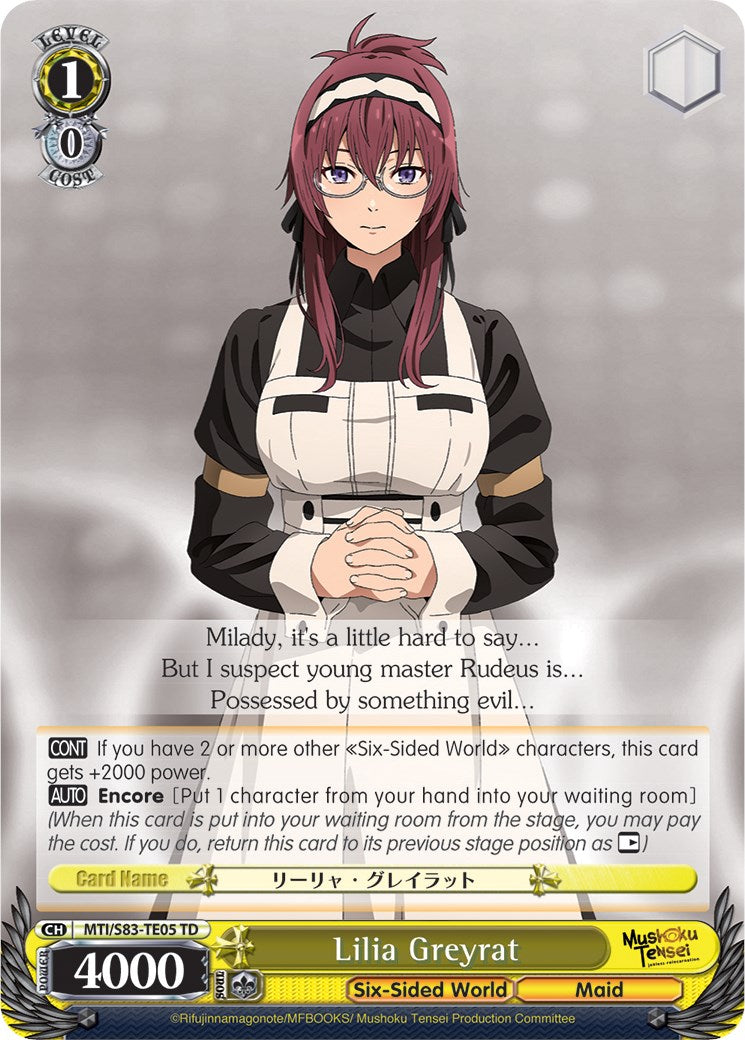 Lilia Greyrat (MTI/S83-TE05 TD) [Mushoku Tensei: Jobless Reincarnation] | Cracking-Singles