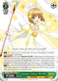 Cardcaptor Sakura: RECORD (CCS/WX01-034S SR) [Cardcaptor Sakura: Clear Card] | Cracking-Singles