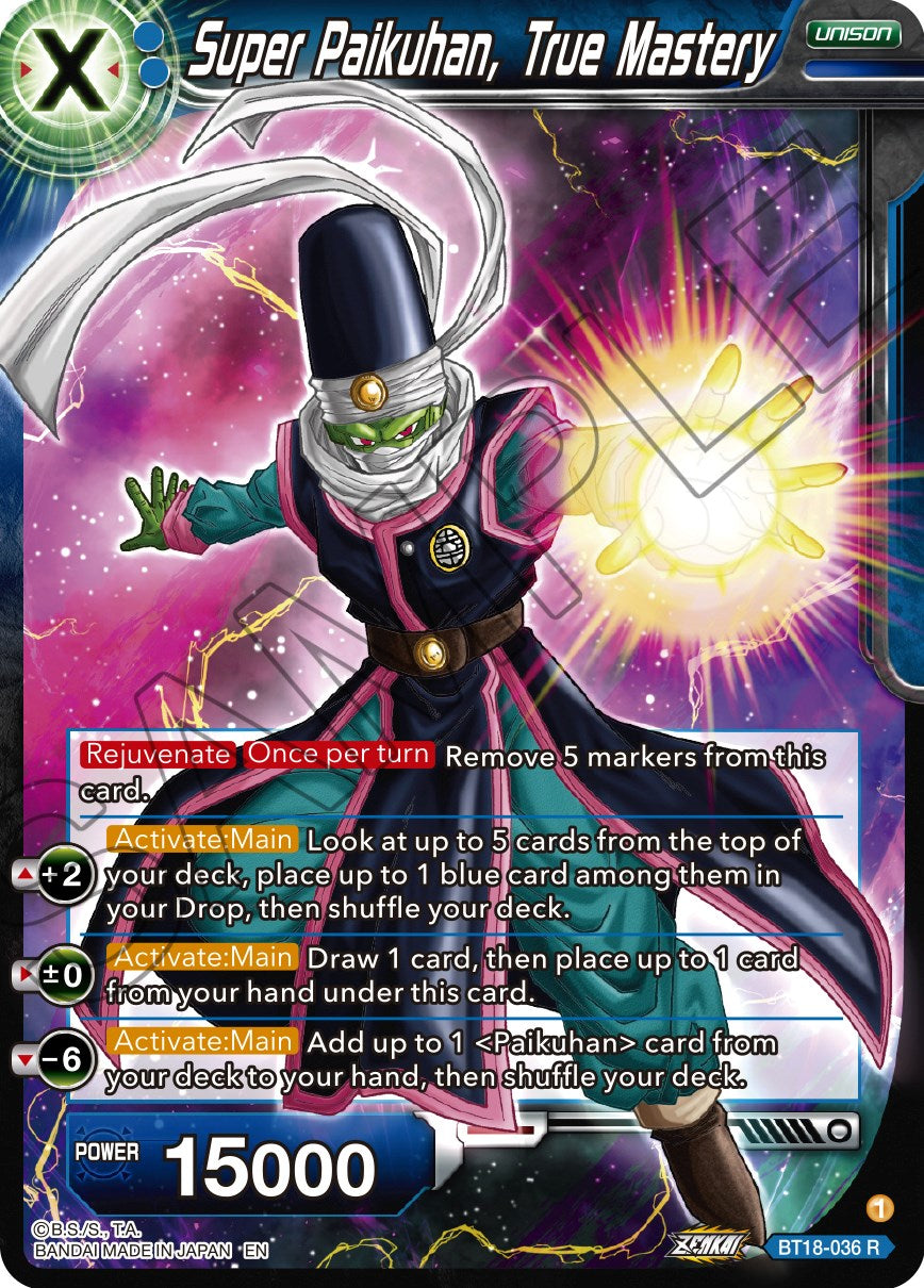 Super Paikuhan, True Master (BT18-036) [Dawn of the Z-Legends] | Cracking-Singles