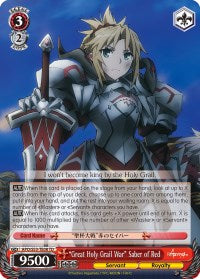 "Great Holy Grail War" Saber of Red (APO/S53-TE08 TD) [Fate/Apocrypha] | Cracking-Singles