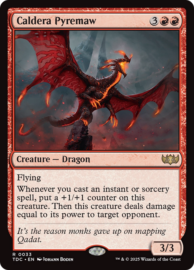 Caldera Pyremaw [Tarkir: Dragonstorm Commander] | Cracking-Singles