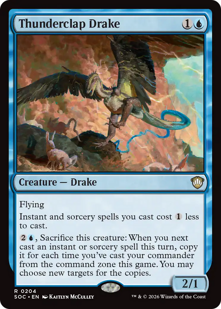 Thunderclap Drake [Secrets of Strixhaven Commander] | Cracking-Singles