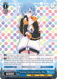 Sensing Surreptitiously, Rem (RZ/S55-E058S SR) [Re:ZERO Vol.2] | Cracking-Singles