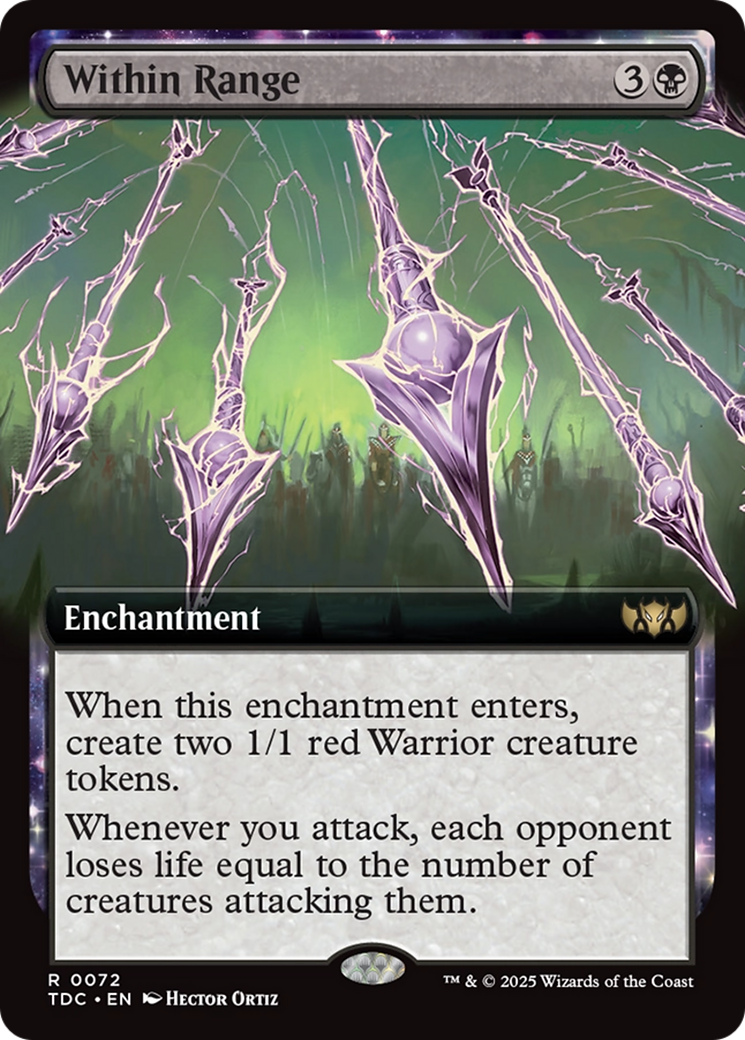 Within Range (Extended Art) [Tarkir: Dragonstorm Commander] | Cracking-Singles