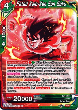 Fated Kaio-Ken Son Goku (SD9-04) [Assault of the Saiyans] | Cracking-Singles