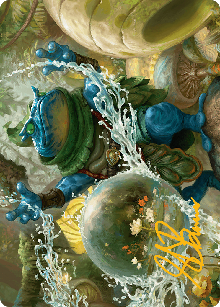 Pond Prophet Art Card (Gold-Stamped Signature) [Bloomburrow Art Series] | Cracking-Singles