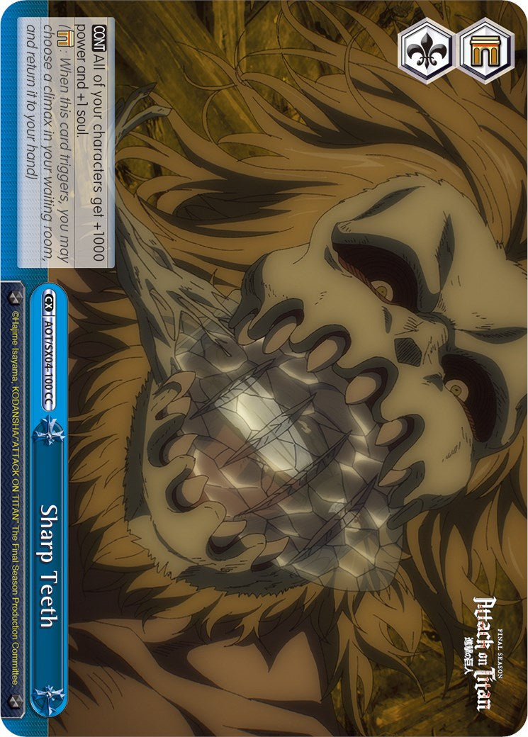 Sharp Teeth [Attack On Titan: Final Season] | Cracking-Singles