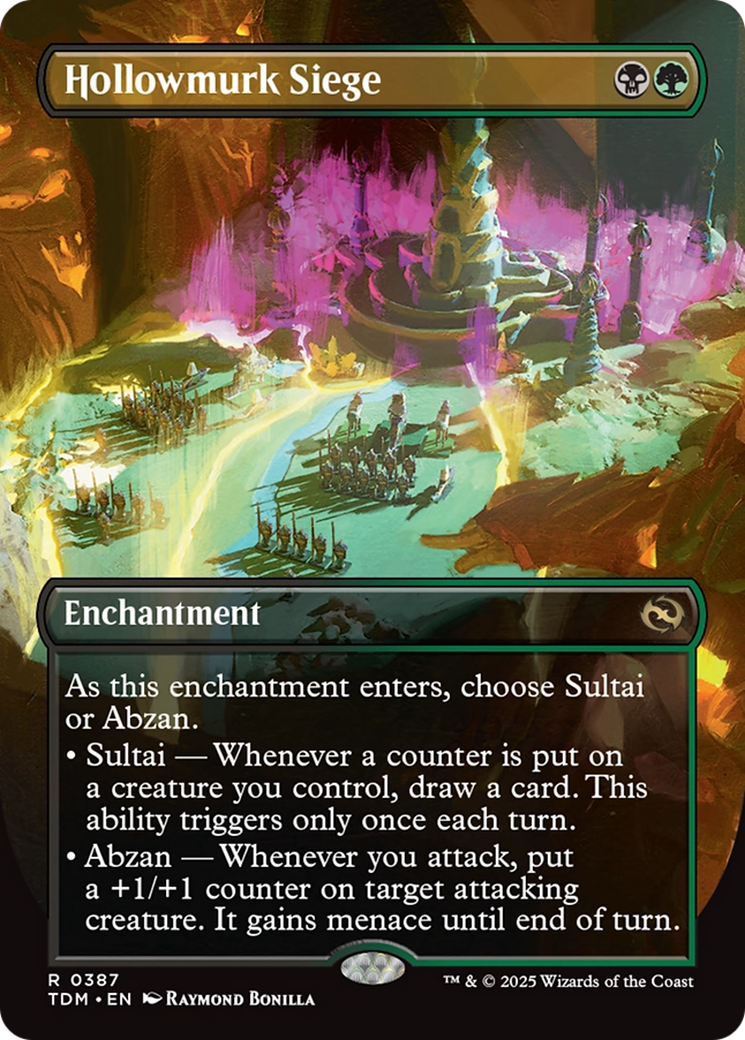 Hollowmurk Siege (Borderless) [Tarkir: Dragonstorm] | Cracking-Singles