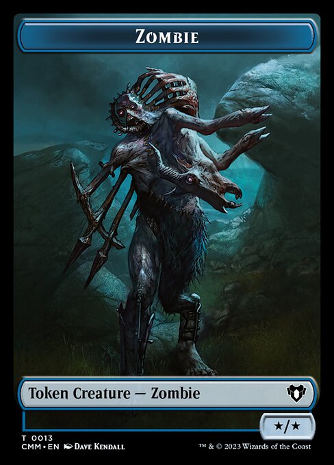 Bird // Zombie (0013) Double-Sided Token [Commander Masters Tokens] | Cracking-Singles