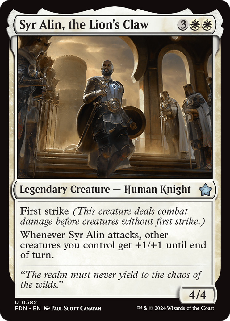Syr Alin, the Lion's Claw [Foundations] | Cracking-Singles