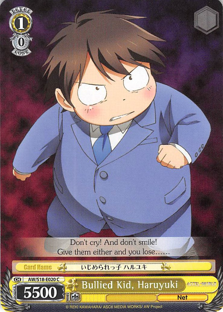 Bullied Kid, Haruyuki (AW/S18-E020 C) [Accel World] | Cracking-Singles
