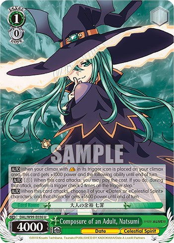 Composure of an Adult, Natsumi [Date A Live Vol.2] | Cracking-Singles