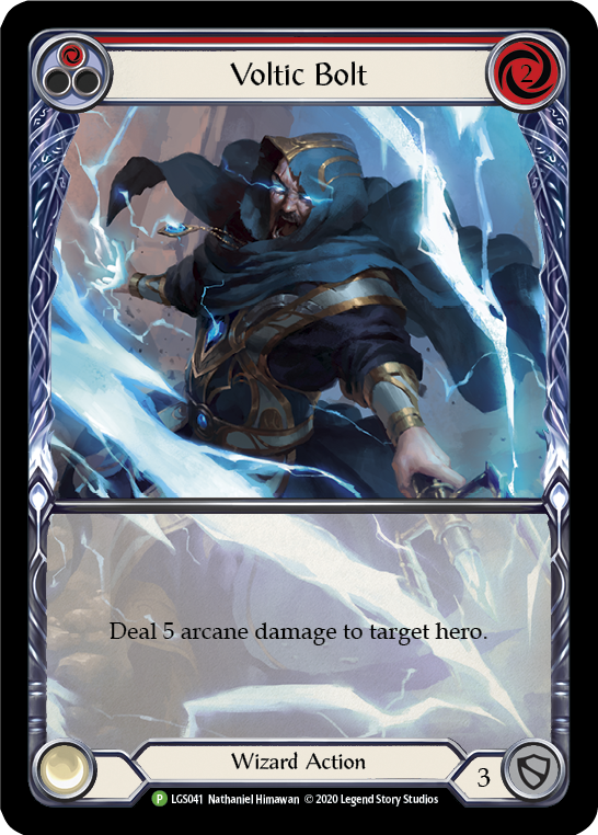Voltic Bolt (Red) [LGS041] (Promo)  Rainbow Foil | Cracking-Singles