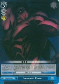 Immense Power (FS/S34-E098 C) [Fate/Stay Night [Unlimited Blade Works]] | Cracking-Singles