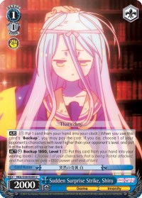 Sudden Surprise Strike, Shiro (NGL/S58-E089 U) [No Game No Life] | Cracking-Singles