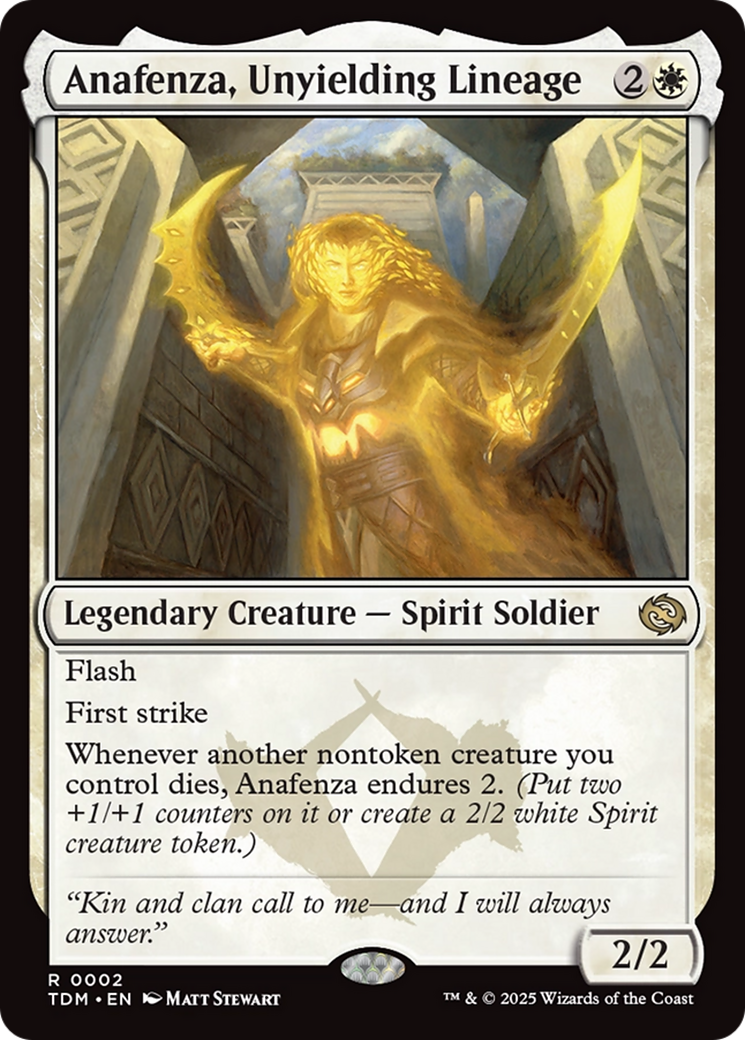 Anafenza, Unyielding Lineage [Tarkir: Dragonstorm] | Cracking-Singles
