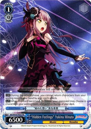 "Hidden Feelings" Yukina Minato (BD/W54-PE03 PR) (Promo) [BanG Dream! Girls Band Party!] | Cracking-Singles