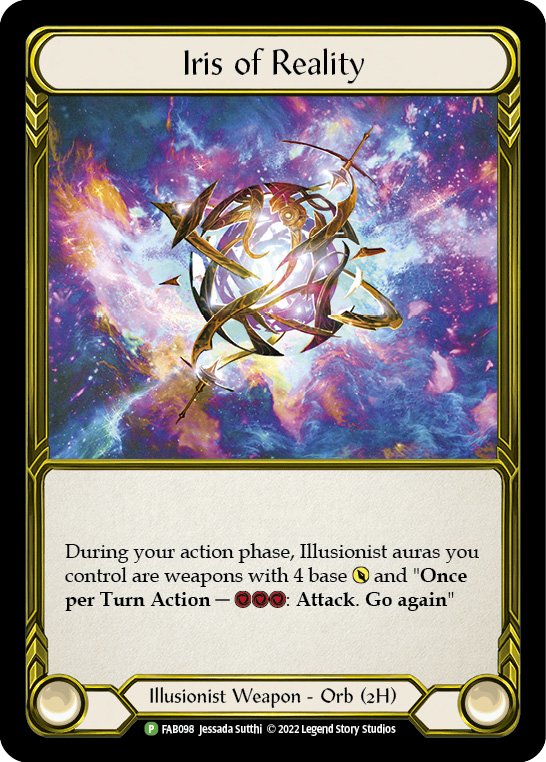 Iris of Reality (Golden) [FAB098] (Promo)  Cold Foil | Cracking-Singles