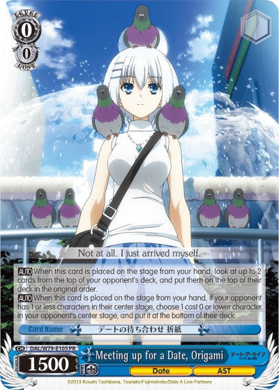 Meeting up for a Date, Origami (DAL/W79-E105 PR) [Date A Live] | Cracking-Singles