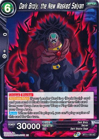 Dark Broly, the New Masked Saiyan (BT11-135) [Vermilion Bloodline] | Cracking-Singles