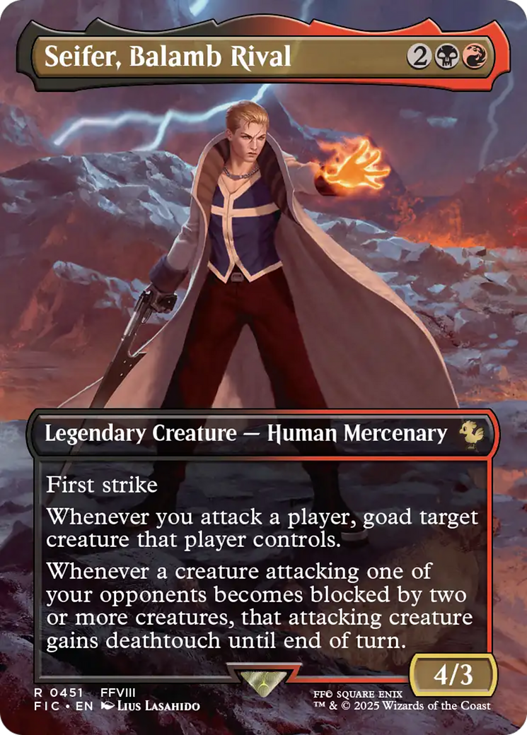 Seifer, Balamb Rival (Borderless) [FINAL FANTASY Commander] | Cracking-Singles