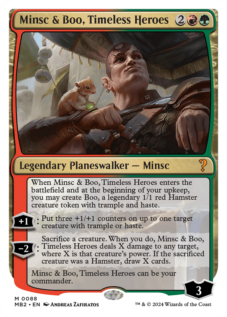 Minsc & Boo, Timeless Heroes (White Border) [Mystery Booster 2] | Cracking-Singles