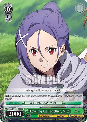 Leveling Up Together, Mito [Sword Art Online Animation 10th Anniversary] | Cracking-Singles