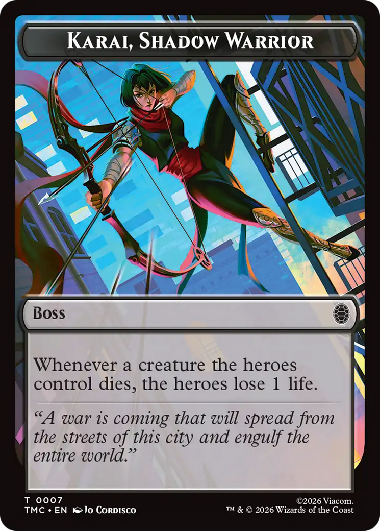 Karai, Shadow Warrior [Teenage Mutant Ninja Turtles Commander Tokens] | Cracking-Singles