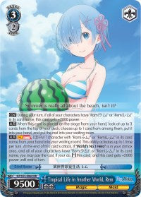 Tropical Life in Another World, Rem (RZ/S55-E060 RR) [Re:ZERO Vol.2] | Cracking-Singles