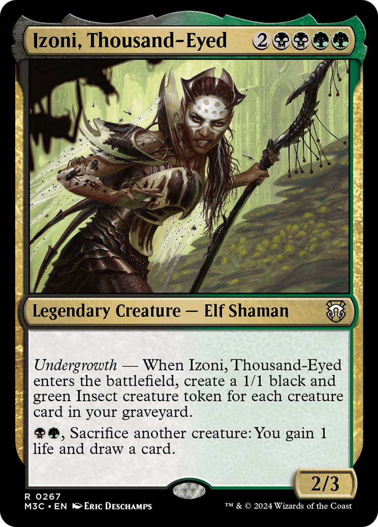 Izoni, Thousand-Eyed (Ripple Foil) [Modern Horizons 3 Commander] | Cracking-Singles