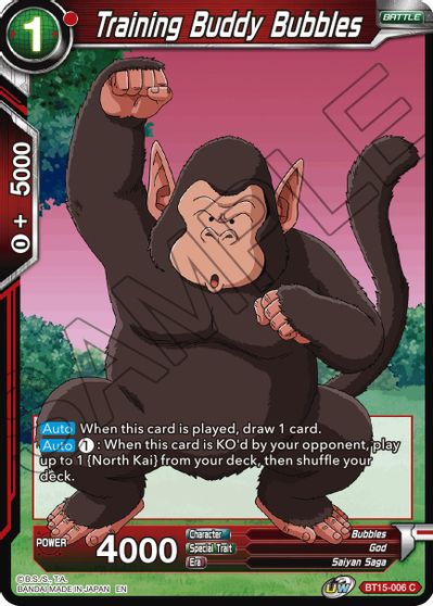 Training Buddy Bubbles (BT15-006) [Saiyan Showdown] | Cracking-Singles