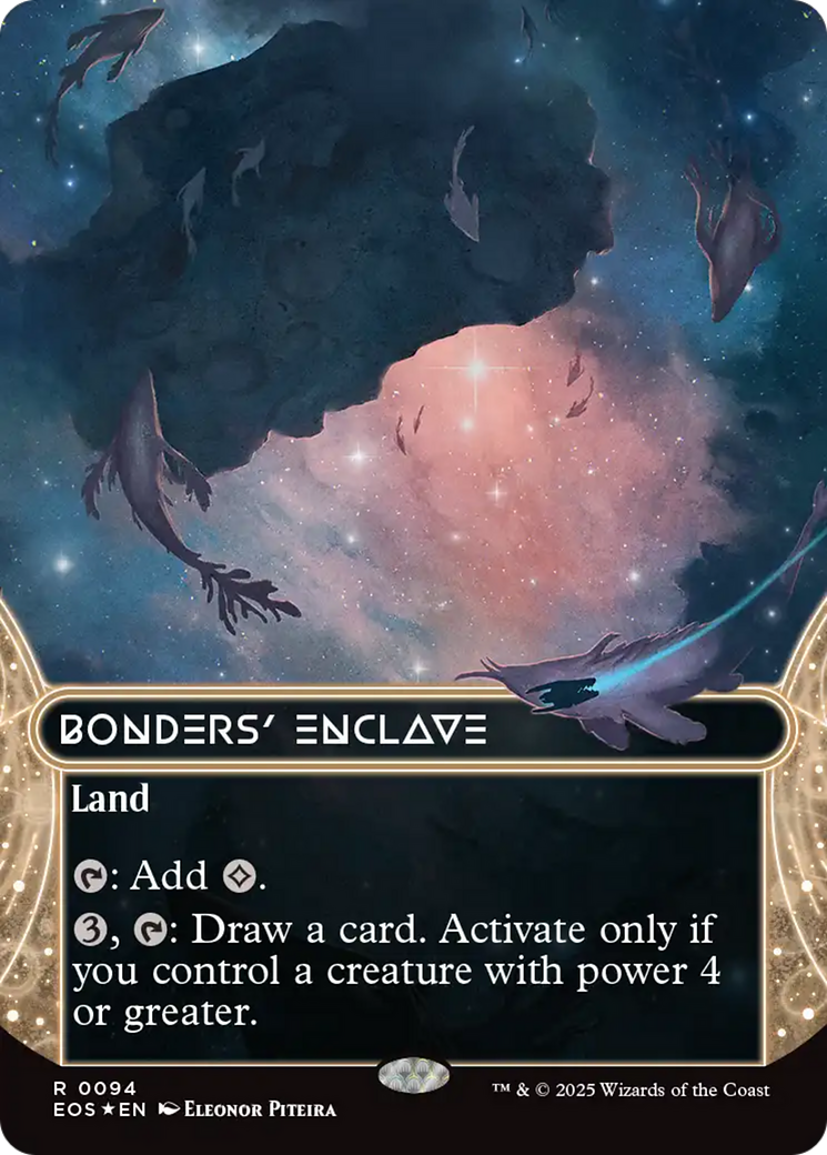 Bonders' Enclave (0094) (Borderless) (Galaxy Foil) [Edge of Eternities: Stellar Sights] | Cracking-Singles