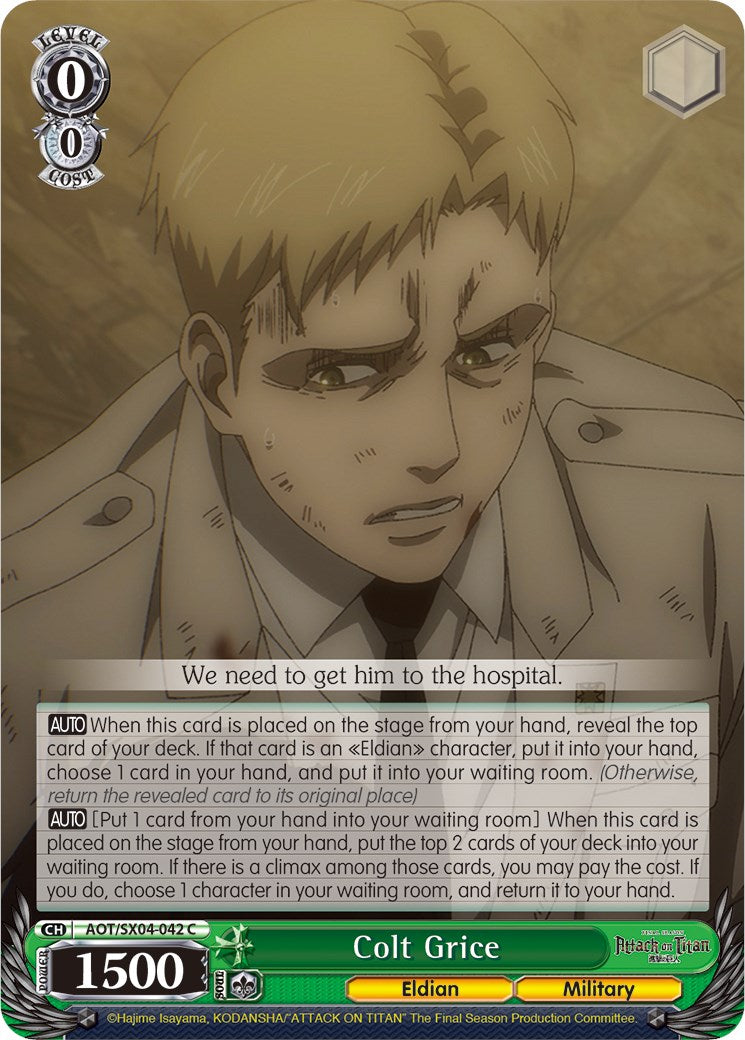 Colt Grice [Attack On Titan: Final Season] | Cracking-Singles